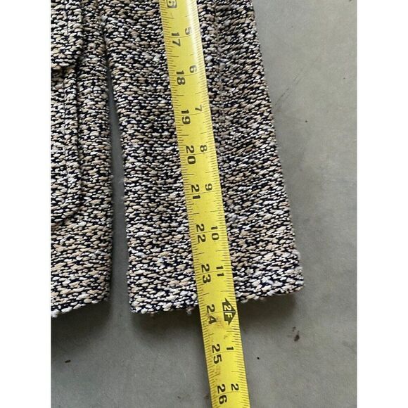 St. John Blazer Jacket Tweed Wool Blend Size 8 Navy Blue White Beige St - Picture 8 of 11